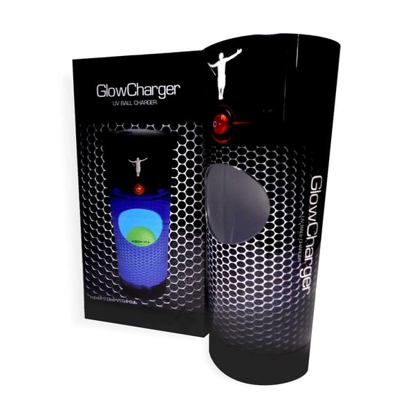 GlowGear Golf - GlowV1 Rechargeable Light Up Golf Balls, Ultra Luminous with 90 Compression Core, Safe on Clubs, 12 Minute Battery Life, Includes 2 Refills