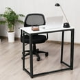 thumbnail image 3 of Gymax Bureau d'Ordinateur Pliant Table PC Portable Bureau d'Étude Blanc, 3 of 10