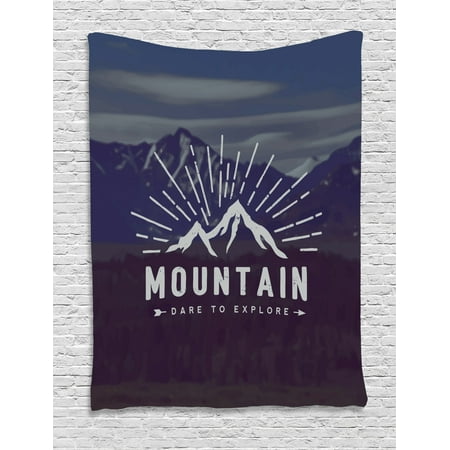 Adventure Tapestry Dare To Explore Quote Mountain Landscape