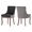 Black, variant on Bocarali Home Contemporary fabric Dining Side Chairs,Bronze nail head, Leopard Print (Set of 2)