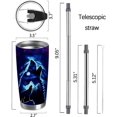 thumbnail image 2 of 20oz Animal Wolf Tumbler Cup With Lid , Stainless Steel Double Wall Vacuum Thermos Insulated Travel Coffee Mug(Animal Wolf Tumbler)One Tumbler Cup, 2 of 6