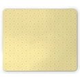 thumbnail image 1 of Art Deco Mouse Pad, Four-leaf Clover Inspired Grunge Brick Printed Texture of Symmetric Motif, Rectangle Non-Slip Rubber Mousepad, Yellow and White, by Ambesonne, 1 of 2