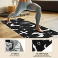 thumbnail image 4 of Black Halloween Bat Spider Pattern Hot Yoga Mat Towel Non Slip for Hot Yoga - Quick-Drying Yoga Mat Cover with 4 Corner Pockets with Travel Bag - Hot Yoga Towel Non Slip 70"x26", 4 of 6