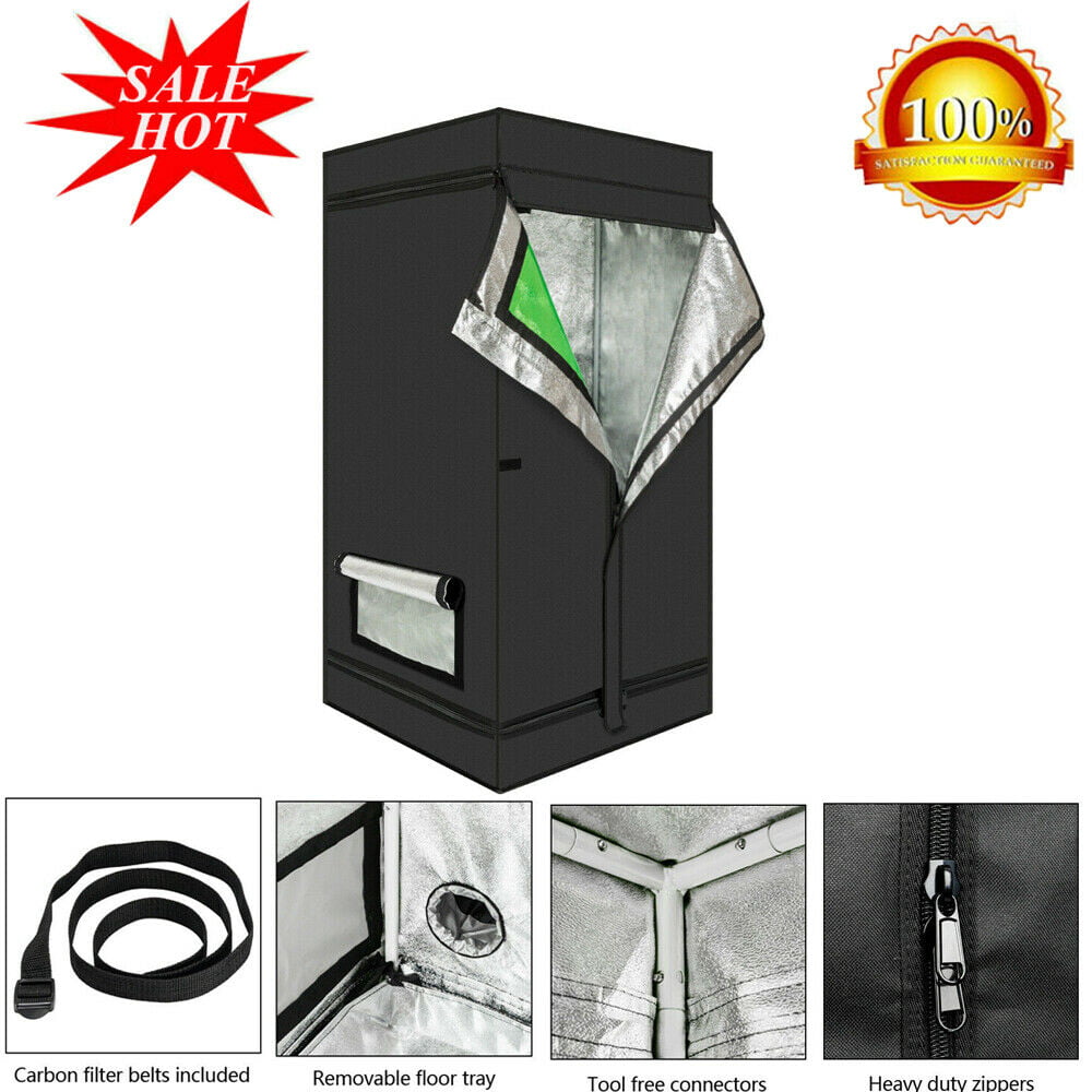 Details about   24"x24"x48" Grow Tent Reflective Mylar Indoor Hydroponic Plants Room Box 2'x2' 