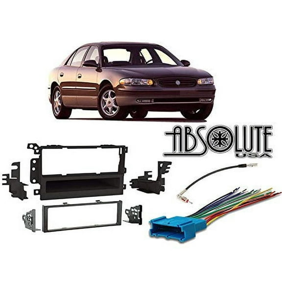 Absolute Fits Buick Century 1997-2003 Single DIN Stereo Harness Radio Install Dash Kit