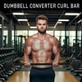 thumbnail image 4 of KORIKAHM Dumbbell Barbell Converter Bar, Adjustable Weight Capacitry Bar Convert to Dumbbell Set for Home Gym Strength Training, 4 of 8