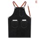 thumbnail image 4 of Delantal de mezclilla Correa Babero Delantal Barista Bartender Bbq Chef Uniforme Ropa de trabajo A - kaili Sencillez, 4 of 4