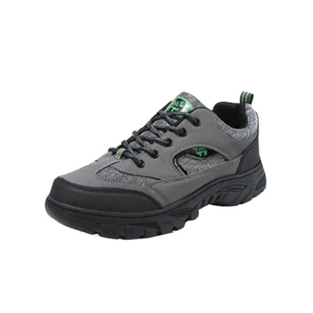 

Rockomi Men Sneakers Lace Up Trekking Shoe Breathable Hiking Shoes Casual Wear Resistant Lightweight Athletic Sneaker Absorbs Shock Fitness Workout Trainers Gray 6