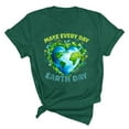 thumbnail image 4 of QHWAUAKFBN T Shirts For Women Trendy Graphic Earth Day Shirt Daily Earth Day Shirt Natural Graphic Short Sleeved Tshirts Top, 4 of 4