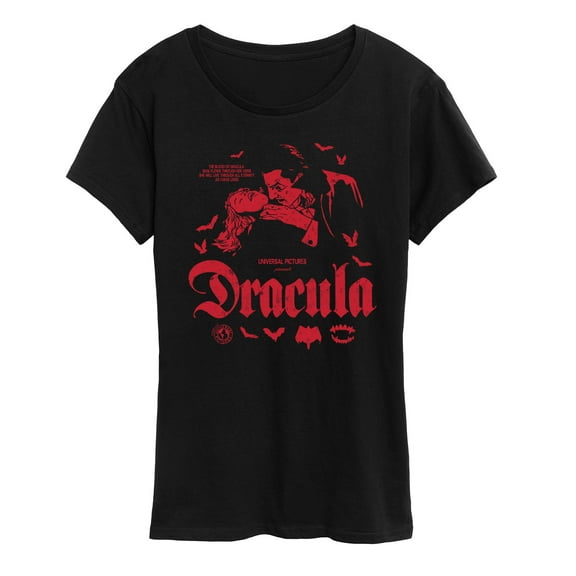 Classic Monsters - Dracula - Women's Short Sleeve Graphic T-shirt