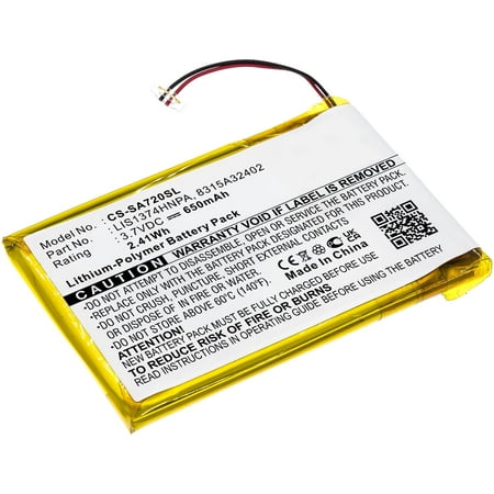 Replacement Battery for 1-756-702-11 1-756-702-12 8315A32402 8917A44167 LIS1374HNPA 3.7V/650mAh