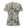 thumbnail image 4 of Naloa Palm Trees and Tropical Print T-Shirts Short Sleeve V Neck Tees for Women Fashion Tops Trendy Lightweight Soft Casual Summer Outfits Clothes, 4 of 5