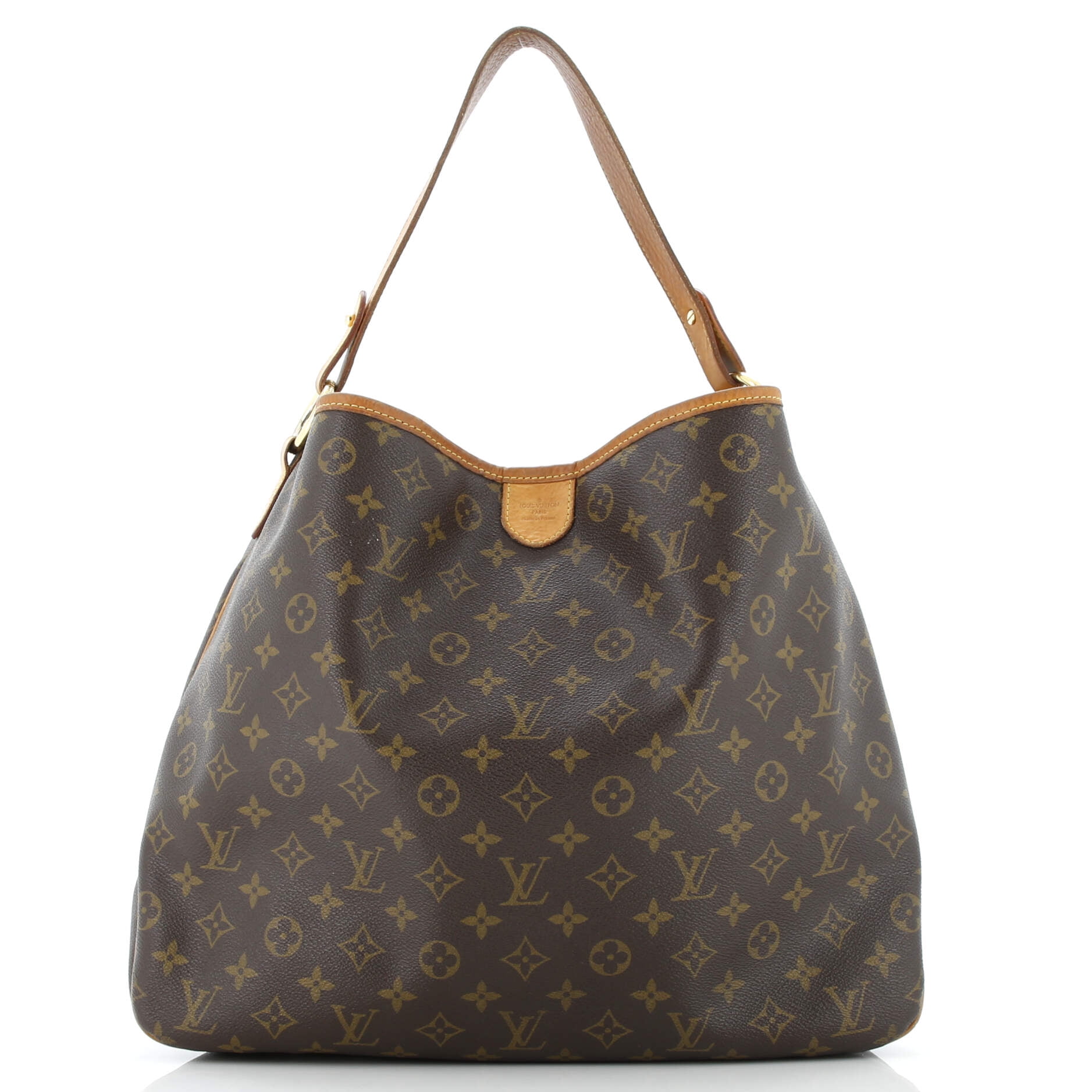 Pre-Owned Louis Vuitton Delightful Handbag Monogram Canvas MM By Rebag