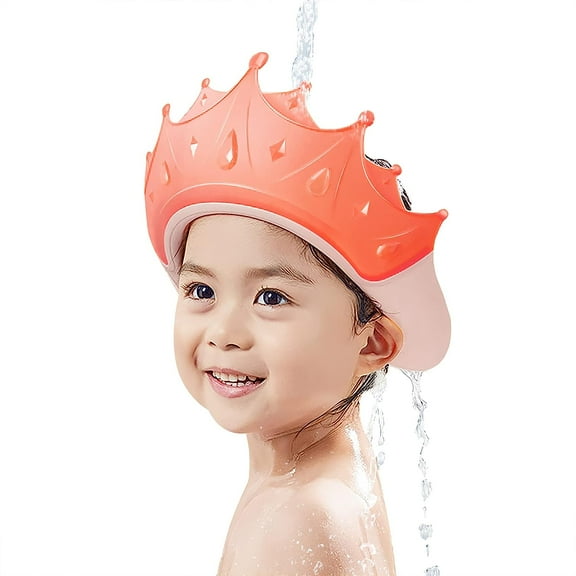 Tutuviw Shampoo Shower/Bath Cap-Baby/Child-Visor- Waterproof-Adjustable-1PCS,Red
