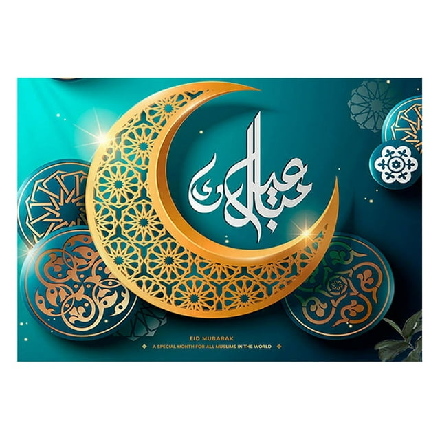 Fondo, pantalla de fondo Ramadán y Eid Fotografía Vinilo Foto Fondo Accesorio Regalo un colgante
