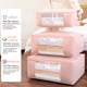 thumbnail image 4 of onlyliua Liquidación Bolsa Organizadora de Almacenamiento de Ropa de Gran Capacidad con Asa Reforzada, Tela Gruesa para Edredones, Mantas, Ropa de Cama, Plegable con Cremallera Resistente, Ventana Tr, 4 of 4