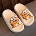 thumbnail image 2 of LNMQLPDBS Kid Slippers Cartoon Dinosaur Pattern Children Bathroom Slipper Sandals Non-Slip Lightweight Beach Slippers Baby Boys Girls Shoes 12-18 Months Toddler Swim Shoes White 26, 2 of 8