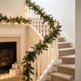 thumbnail image 6 of Artificial Christmas Garland, 5.91FT Faux Pine Needle Greenery Garland for Mantel Shelf, Banister Railing, Front Gate, Holiday Centerpiece Decor, 6 of 7