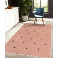 thumbnail image 4 of Sea Animals Decorative Rug, Pattern of Shark Fins Speedy Fish Hunting Minimalistic Design Art Print, Quality Carpet for Bedroom Dorm and Living Room, 6 Sizes, Dark Mustard, by Ambesonne, 4 of 4