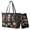 Black-Basset Hound, variant on Tutolipy Sparrow Cherry Blossom Printed Handbag,Womens Shoulder Handbag Sets Work Tote Bag,Large Leather Satchel Purse with Wallet for Vacation Shopping