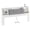 White With Soft-pack, variant on Someet 2 in 1 Queen Size Removable Upholstered Bookcase Headboard with 2 USB & 2 Type-C Port & Power Outlets & LED Light, White
