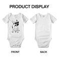 thumbnail image 3 of French Bulldog with Sunglasses Cute Boys Short Sleeve Romper Bodysuits 0-24M, 3 of 5