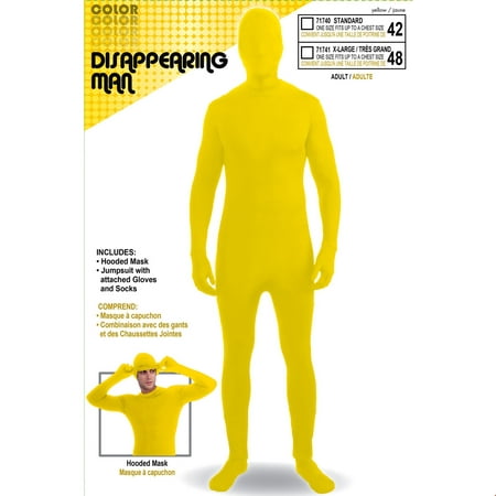 Adult Skinsuit Yellow Halloween Costume