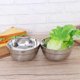 thumbnail image 4 of 6pcs 13cm Double Layer Stainless Steel Bowls Anti-Hot Insulated Child Soup Bowl Family Dinnerware Rice Holder, 4 of 4