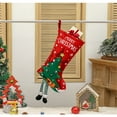 thumbnail image 1 of Teissuly Christmas Stocking Red Xmas Gifts Kids Candy Bag K Pocket Hanging Ornaments Christmas Decorations For Home New Year Teissuly WER202310235672, 1 of 1