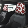 thumbnail image 4 of 2 PCS Car Headrest Cover, American football cute Soft Car Seat Head Rest Cover Protector Interior Car Accessories Seat Covers for Cars Truck Auto Only Covers, 4 of 8