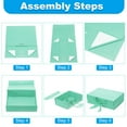 thumbnail image 3 of Unique Bargains 9x7x3 Inch Magnetic Gift Box Collapsible Paper Party Favor Boxes with Lid and Ribbon Green, 3 of 5