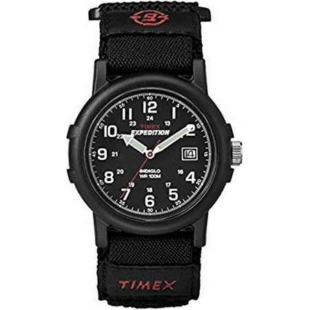 Multi Chain Wrap Watch - Men's Expedition Camper All Black Watch, Fast Wrap Strap