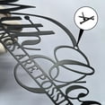 thumbnail image 2 of Black Metal Butterfly Wall Art with Inspirational Quote “All Things Are Possible” – Minimalist Wrought Iron Farmhouse & Modern Decor for Living Room, Bedroom, Bathroom, Office – 13.8"x5.1", 2 of 6