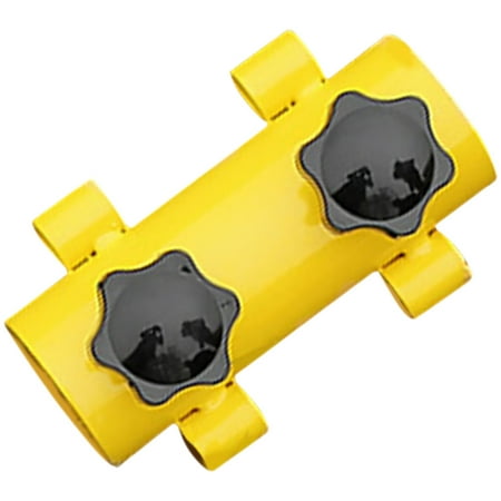 WRITWAA Yellow Outdoor Canopy Pole Holder Adjustable Parasol Tent Rod Base for Patio Garden Beach