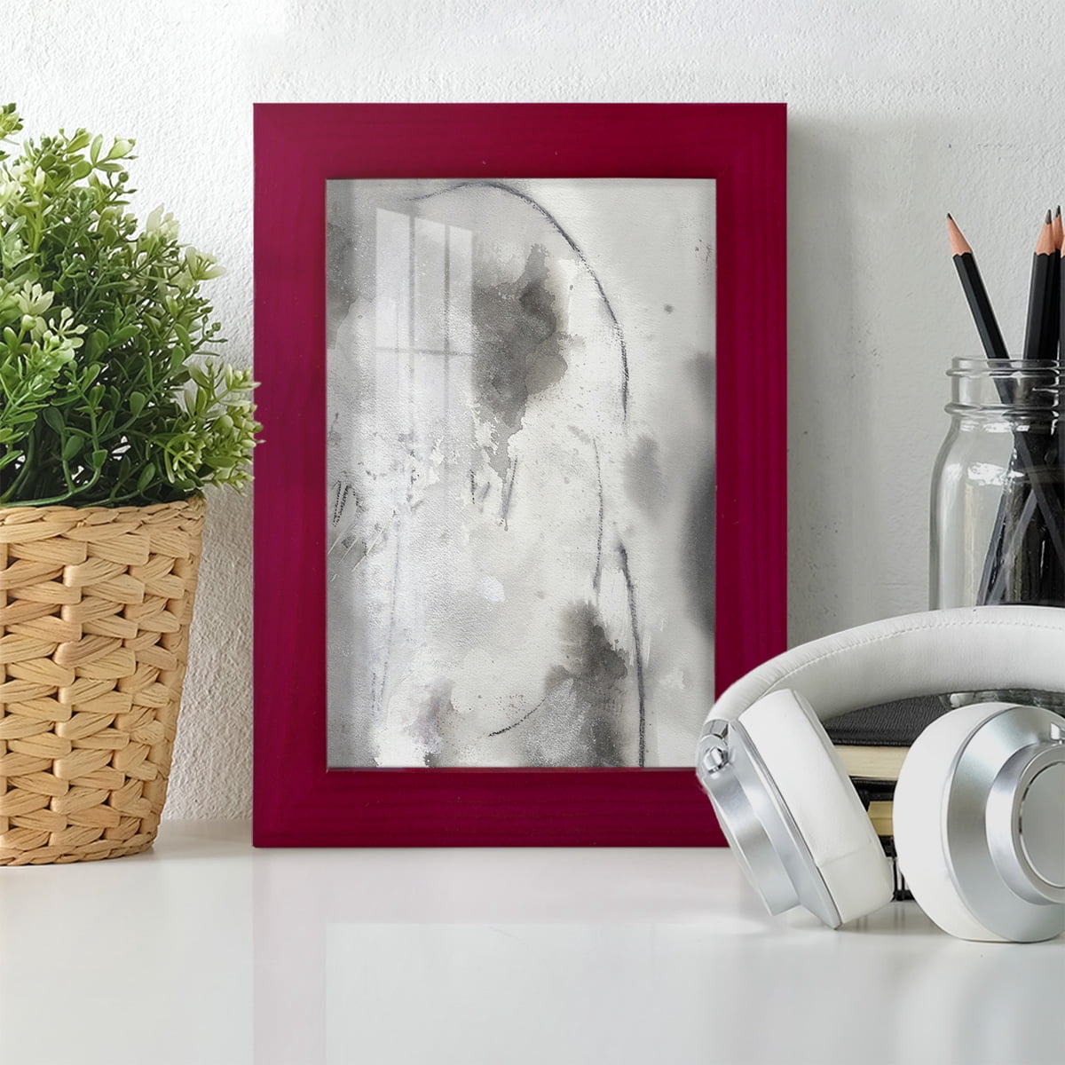 Mystical Objects IV - Framed Print w/glass - Cherry Red
