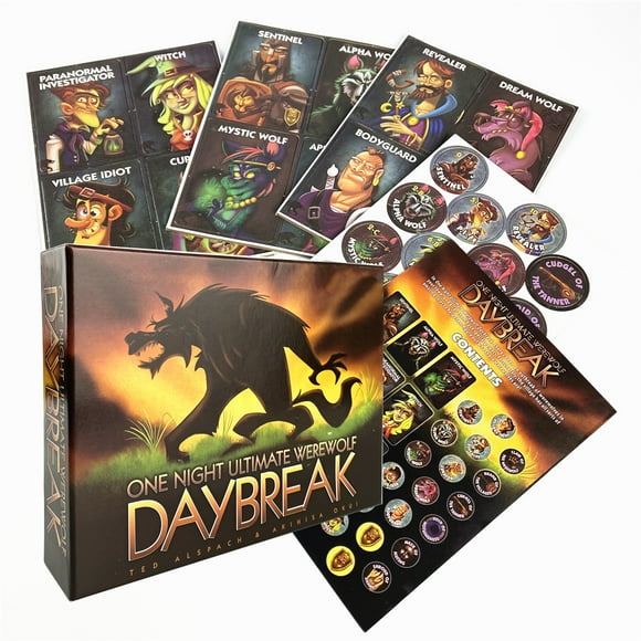 One Night Ultimate Werewolf Cards Collection Board Game Alien Super Villains Edition Deck For Party Playing