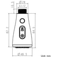 thumbnail image 4 of Grifo de cocina cromado versátil, cabezal de boquilla rociadora, pieza de repuesto para grifos de fregadero de cocina extraíbles, modos de pausa y pulverización, 4 of 5