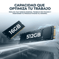 thumbnail image 4 of Laptop AI PC ASUS Vivobook 14 X1407QA Snapdragon X 16GB LPDDR5X 512GB SSD Pantalla 14" IPS FHD+ Copilot+ PC NPU 45 TOPS Windows 11 Teclado Ingles, 4 of 6
