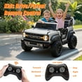 thumbnail image 3 of Ford Bronco Raptor 24V Kids Ride on Toys, Battery Powered Ride on Cars 2 Seater with Remote Control, Electric Car for Boys Girls 3-8 w/Bluetooth & LED Headlights, White, 3 of 8