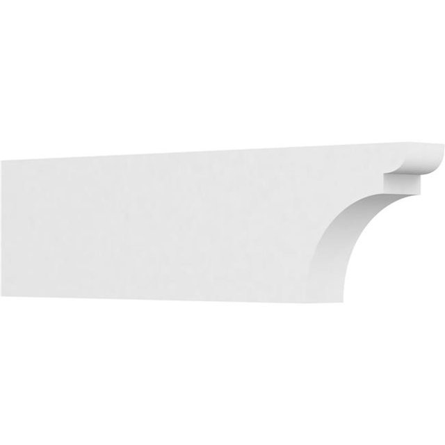 Ekena Millwork RFTP03X08X30YOR 8 x 3 x 30 Po Standard Yorktown Architecture Grade Queue de Chevron PVC
