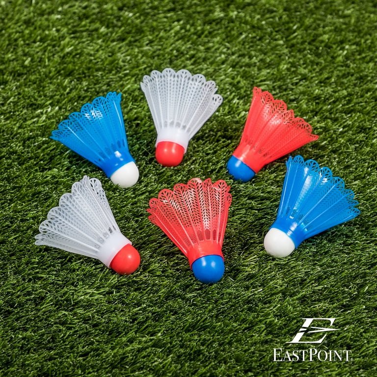 EastPoint Sports Official Size Badminton Shuttlecocks, 6-Pack - All-Weather  Birdies for Badminton Outdoor Games