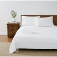 thumbnail image 3 of Truly Soft Hospitality Collection 6-Piece Full Flat Sheet Set in White, Solid Color, OEKO-TEX Certified, 3 of 6