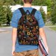 thumbnail image 4 of Easygdp Sunflower Rooster Mochila Ligera de 15 Pulgadas para Estudiantes, Mochila Cómoda para la Escuela y Viajes, Correas Ajustables, 4 of 6