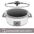 thumbnail image 4 of 7 Quart Oval Slow Cooker with Dial Control and Removable Stoneware Liner for Home Cooking, 4 of 7