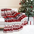 thumbnail image 5 of AuroraX Cozy Christmas Knit Throw Blanket Cute Soft Flannel Blanket for Couch Sofa and Bed 51"x59" Washable Breathable Throw Gift for Girls,Women, 5 of 5