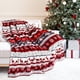 thumbnail image 3 of Manta Navideña de Franela Fwt251126006 | Manta Cálida y Acogedora de Invierno con Estampado de Reno, Copo de Nieve y Muñeco de Nieve | Funda Suave para Sofá | Decoración Navideña para Reuniones Famil, 3 of 3