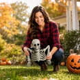 thumbnail image 3 of Clearance Gunhay Halloween Skeleton Decorations, 8.6" Halloween Groundbreaker Half Body Skeleton Decoration, Realistic Plastic Skull Figurine for Halloween Decorations Outdoor Yard Décor, 3 of 6