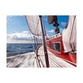 thumbnail image 3 of Tiptophomedecor Landscape Wallpaper Wall Mural - A Boat Far From The Shore, 3 of 4