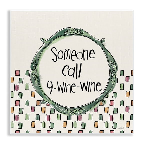 Stupell Industries Cottage Funny Wine Sentiment Wall Plaque Art, 12 x 12, by Anne Tavoletti