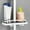 White WH, variant on Latrodar Rod Shower Rack Punch- Shower Caddy Shelves Slide Bar For Shower, Shampoo, Soap HolderSuitcase,with Stainless Steel Guardrail, Shower Shelves W Blac